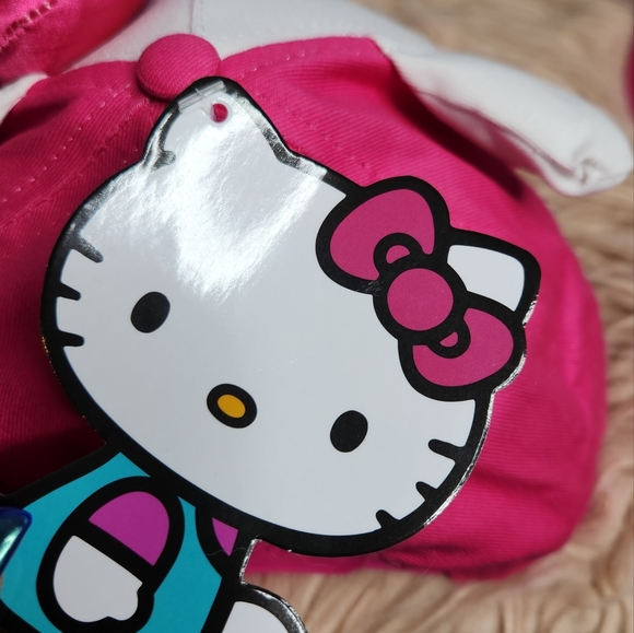 NWT SANRIO HELLO KITTY BASEBALL SNAPBACK W/ EARS-YOUTH SIZE - Picture 9 of 9
